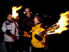 Teambuilding activities - Snowshoe hike with torches