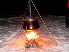 Teambuilding activities - Snowshoe hike with torches